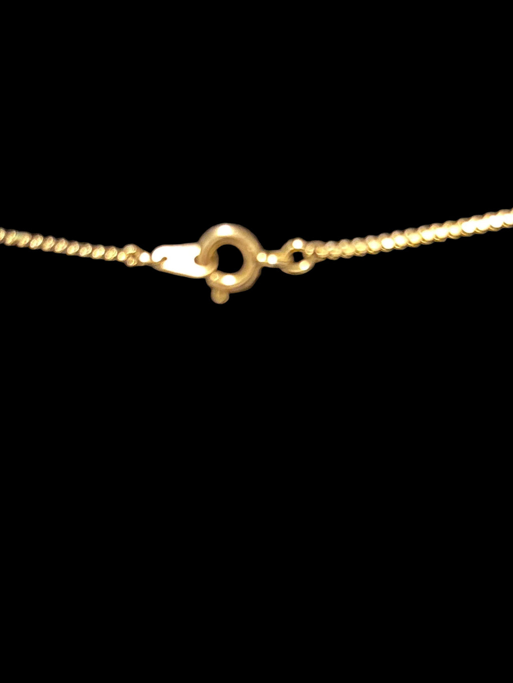 Vintage gold heart pendant necklace