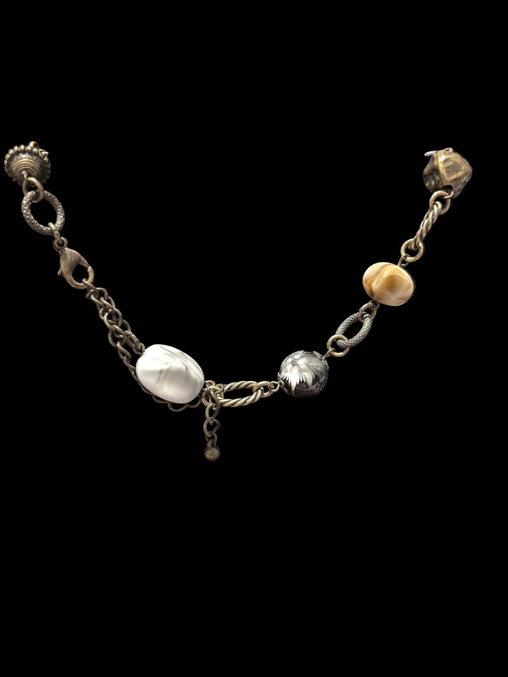 Long stone necklace