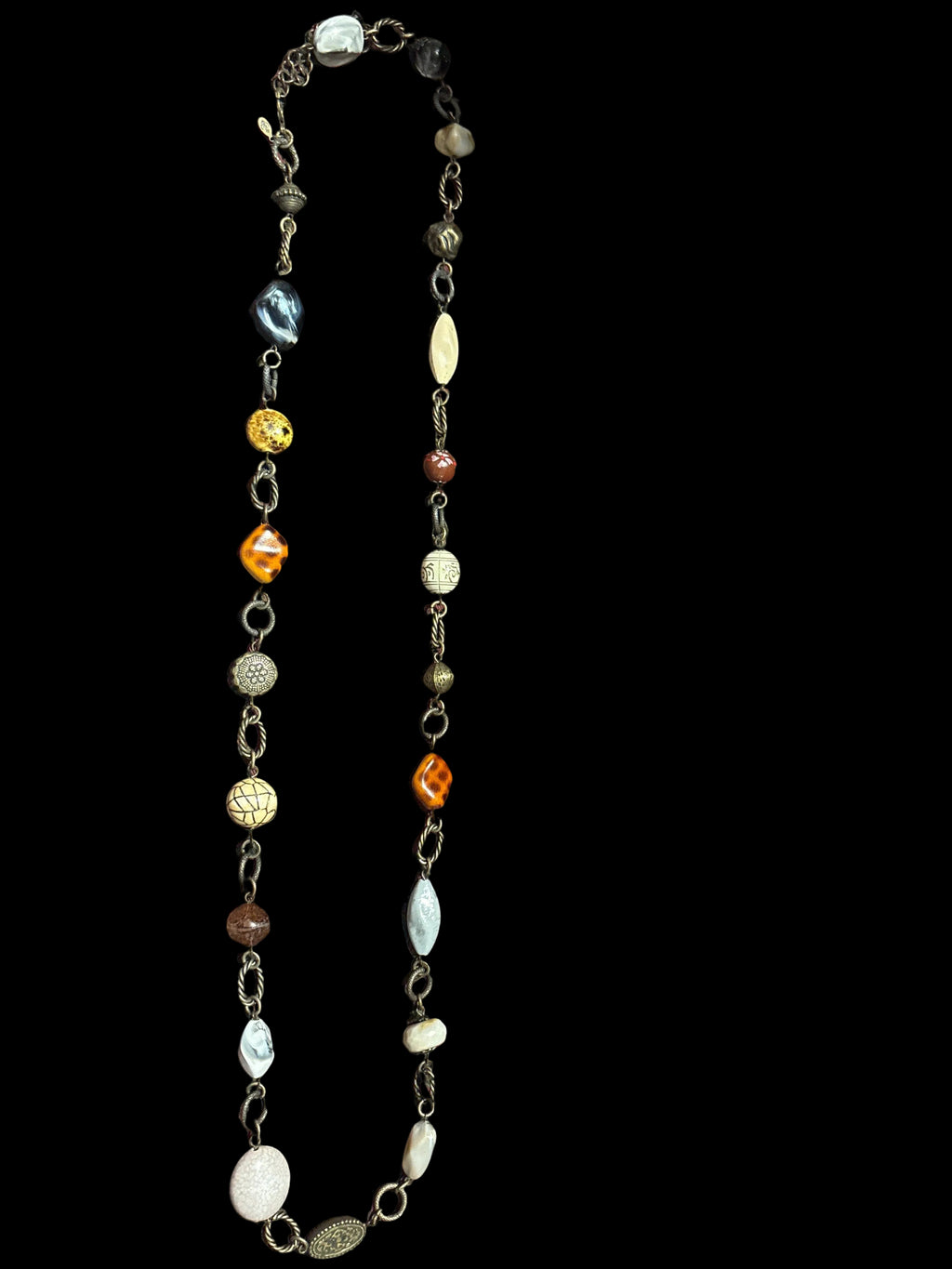 Long stone necklace