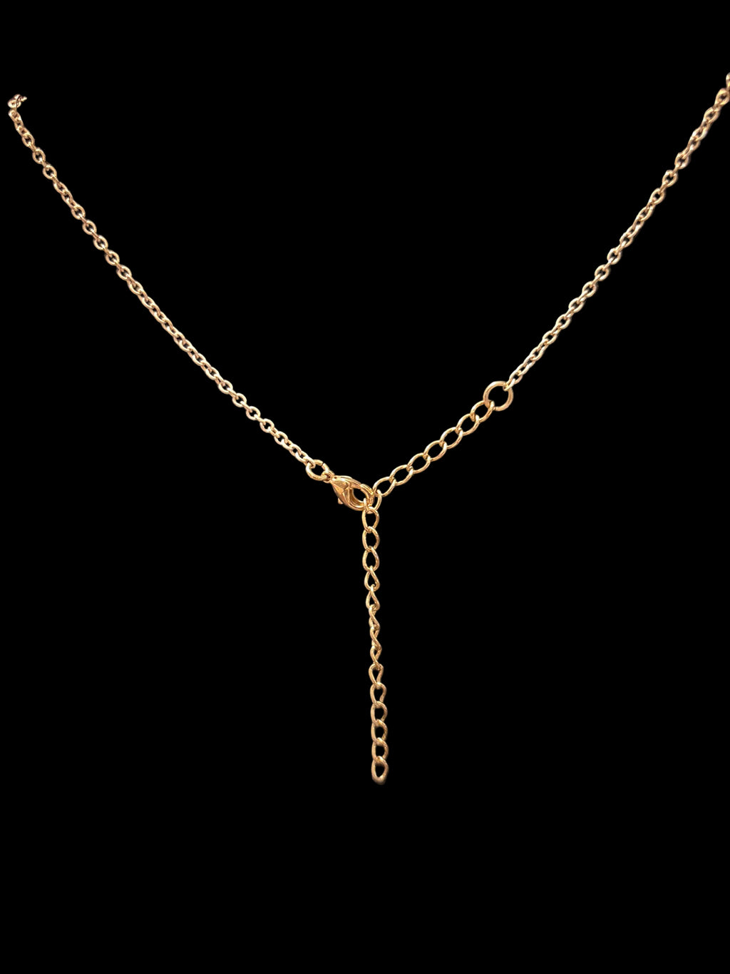 Gold tone love necklace