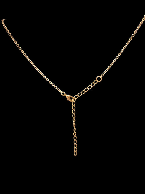 Gold tone love necklace