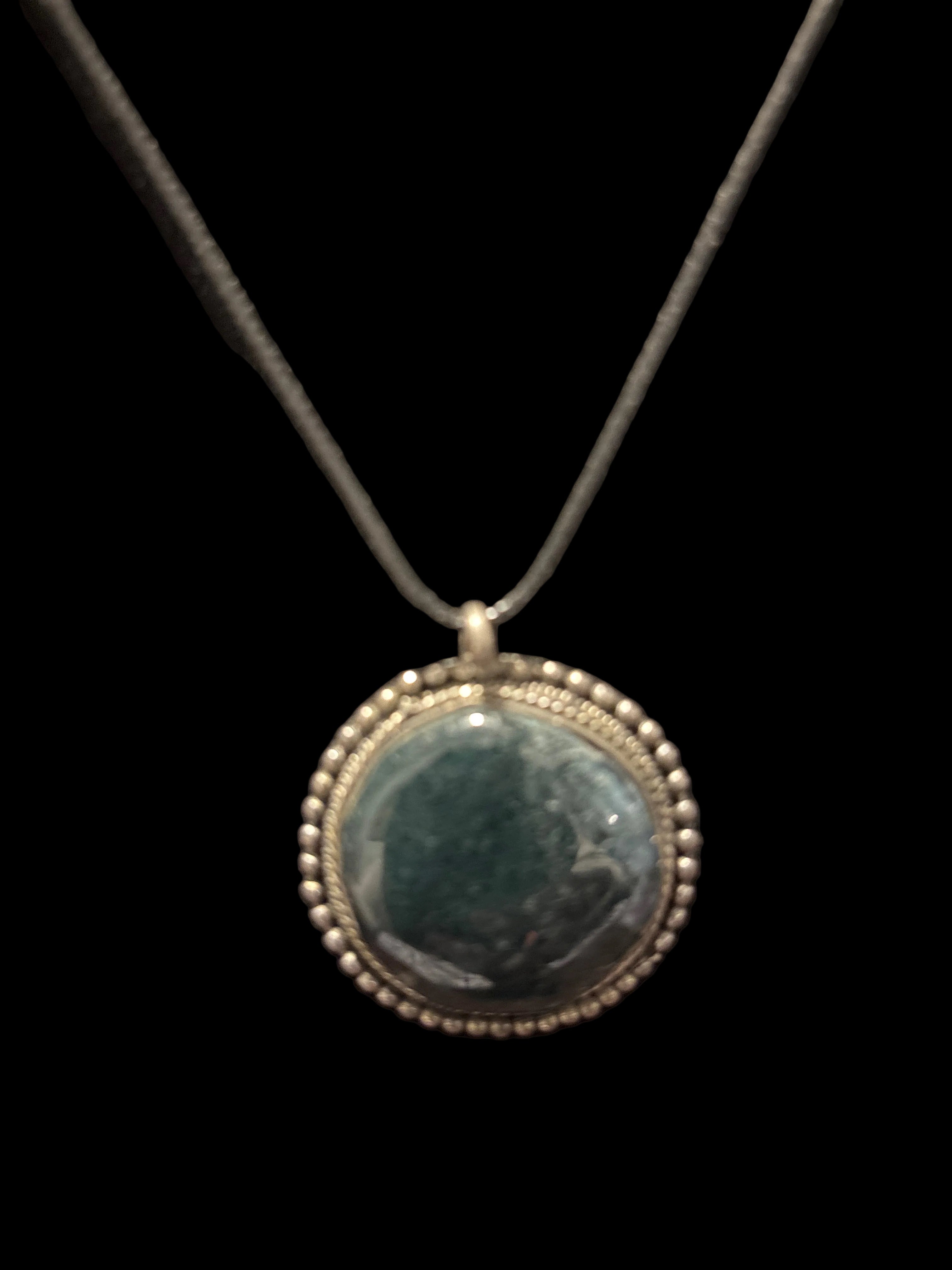 Silver stone Necklace